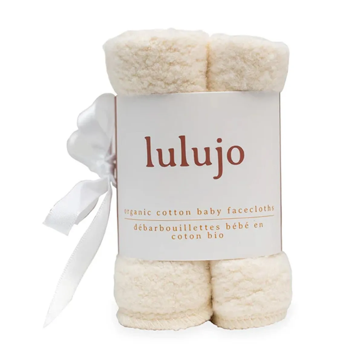 Towels + Cloths-Lulujo Organic Cotton Face Cloth (4 Pack)