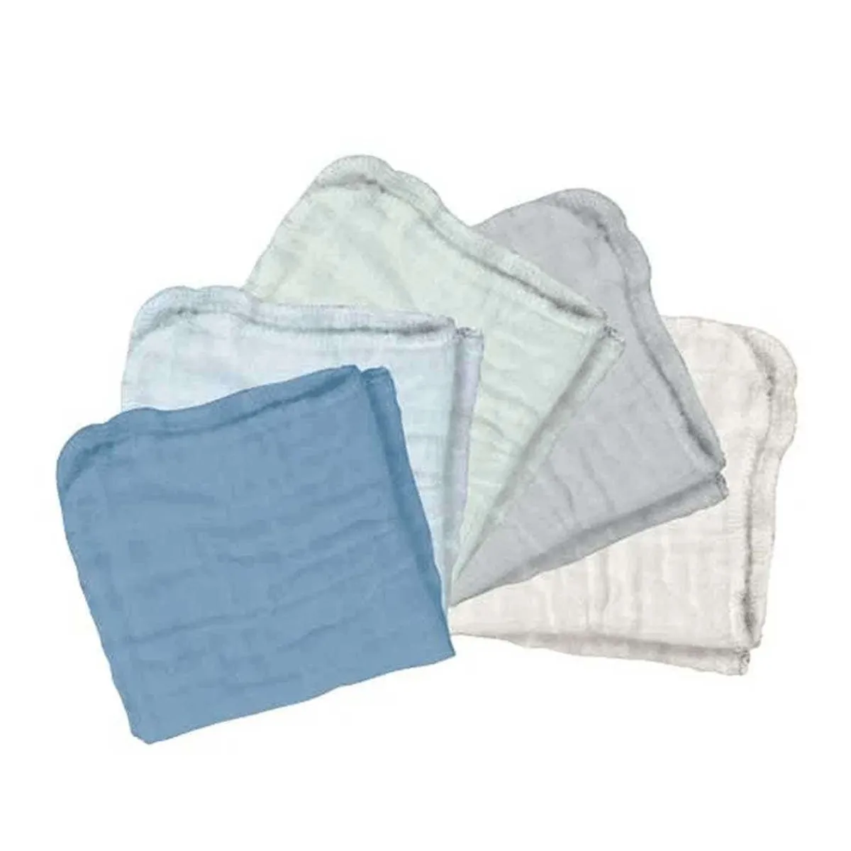 Towels + Cloths-Green Sprouts Organic Cotton Muslin Cloths (5 Pack)
