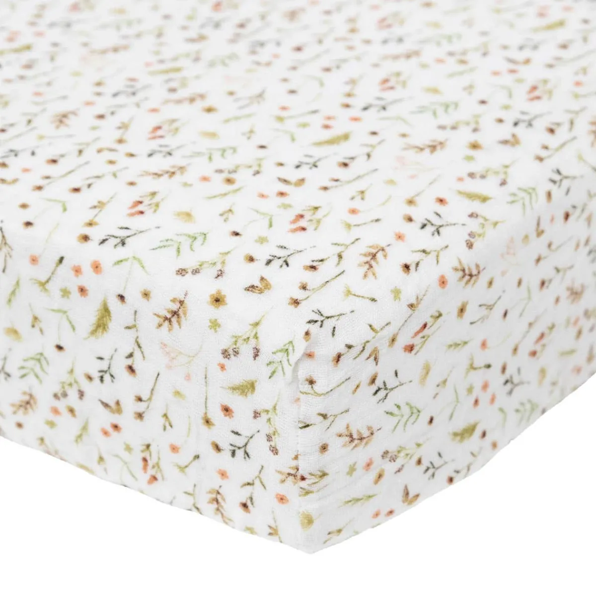 Crib Fitted Sheets-Little Unicorn Organic Cotton Muslin Crib Sheet