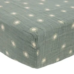 Crib Fitted Sheets-Little Unicorn Organic Cotton Muslin Crib Sheet