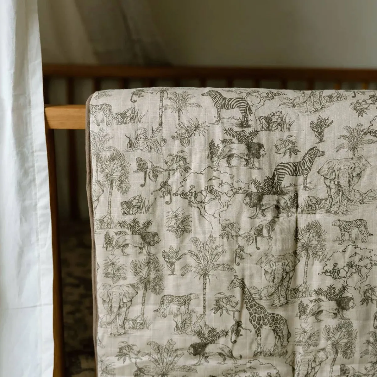 Kids Bedding|Blankets-Oilo Organic Cotton Muslin Quilt