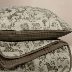 Kids Bedding|Blankets-Oilo Organic Cotton Muslin Quilt