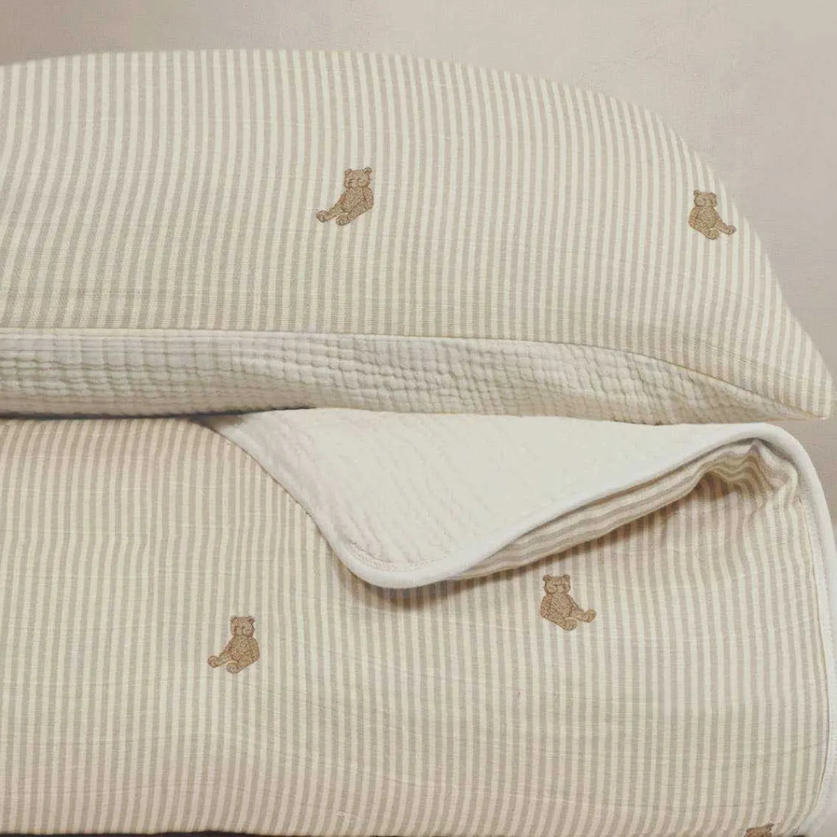Kids Bedding|Crib Quilts-Oilo Organic Cotton Muslin Sham