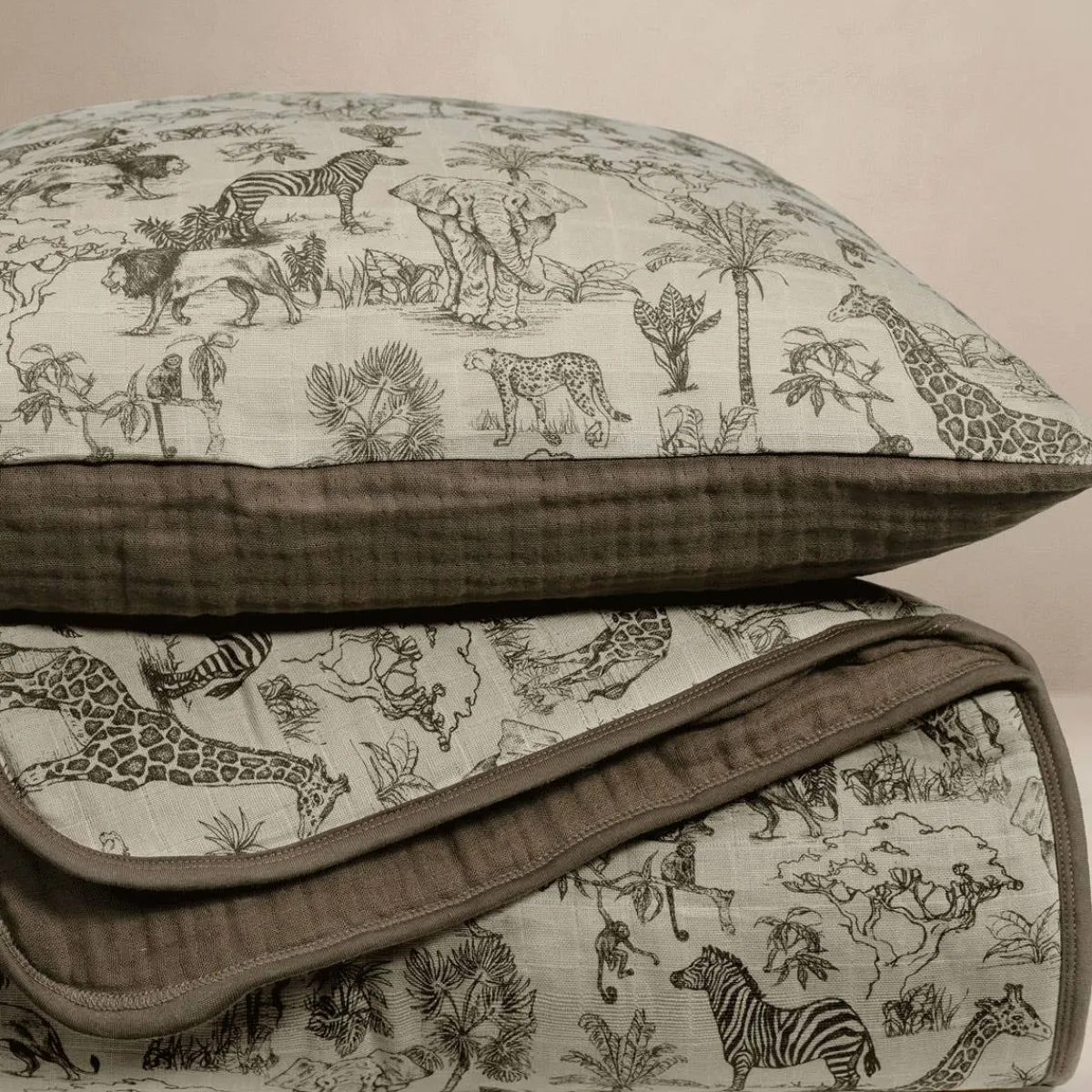 Kids Bedding|Crib Quilts-Oilo Organic Cotton Muslin Sham