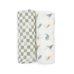 Blankets|Sleep Sacks + Wraps-Little Unicorn Organic Cotton Muslin Swaddle (2 Pack)