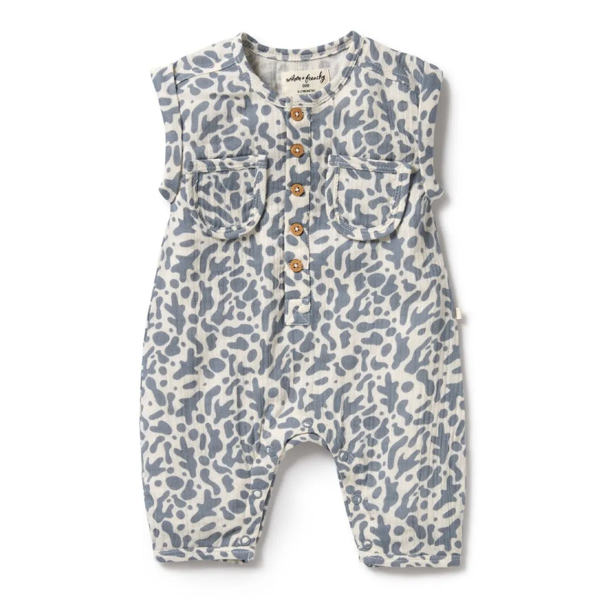 Rompers-Wilson + Frenchy Organic Crinkle Growsuit
