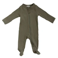 Onesies|Sleepers-Mebie Baby Organic Footed Zipper One-Piece