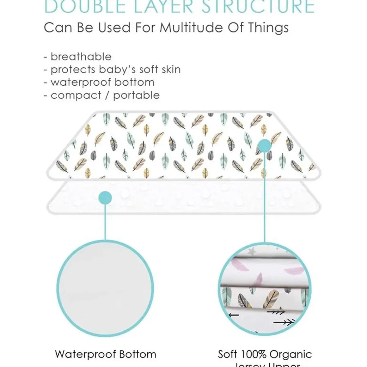 Changing Pads + Covers-Kushies Organic Jersey Change Pad