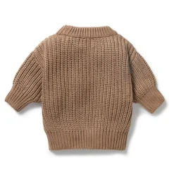 Sweaters + Jackets-Wilson + Frenchy Organic Knitted Bear Jumper