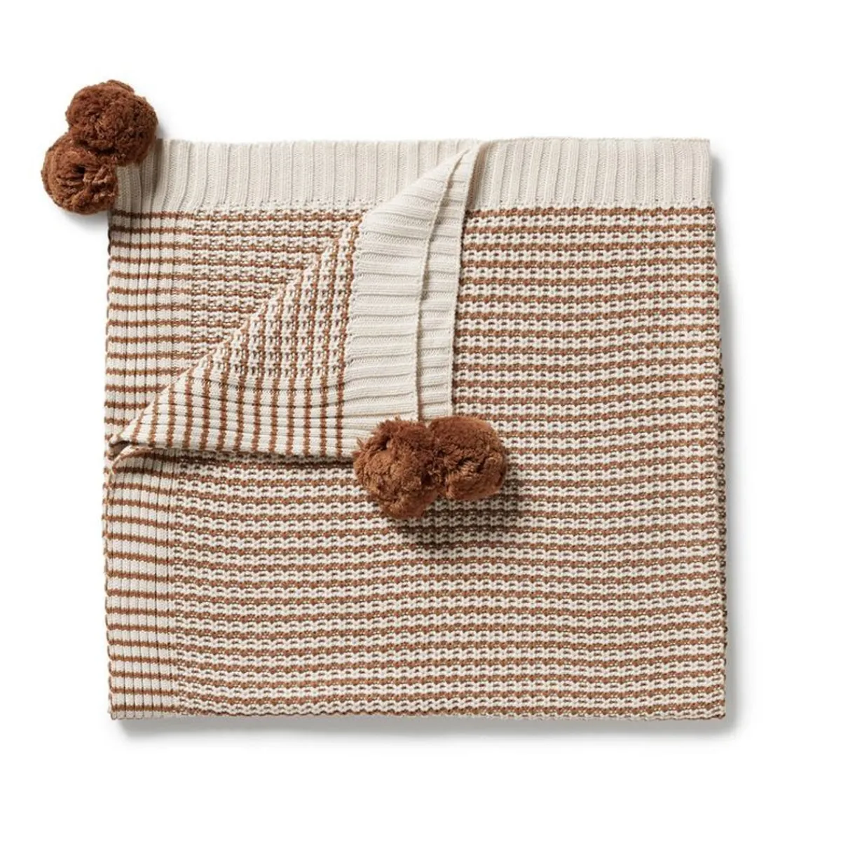 Blankets-Wilson + Frenchy Organic Knitted Blanket