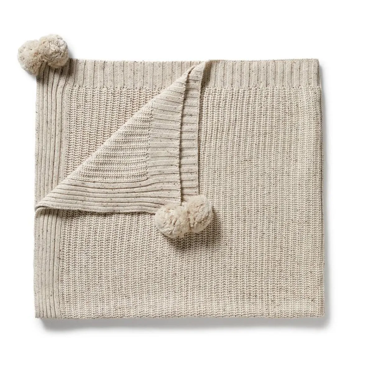 Blankets-Wilson + Frenchy Organic Knitted Blanket