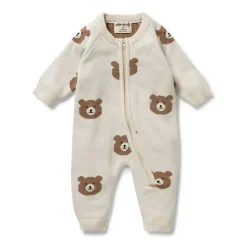Rompers-Wilson + Frenchy Organic Knitted Jacquard Growsuit