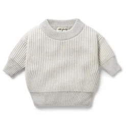 Sweaters + Jackets-Wilson + Frenchy Organic Knitted Ribbed Jumper