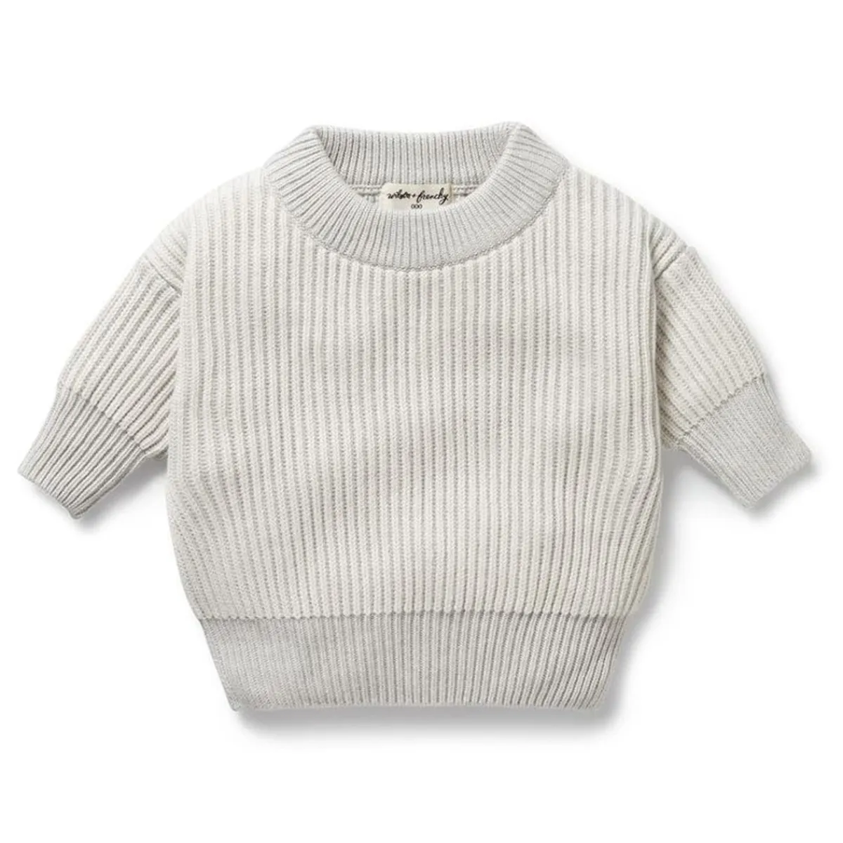 Sweaters + Jackets-Wilson + Frenchy Organic Knitted Ribbed Jumper