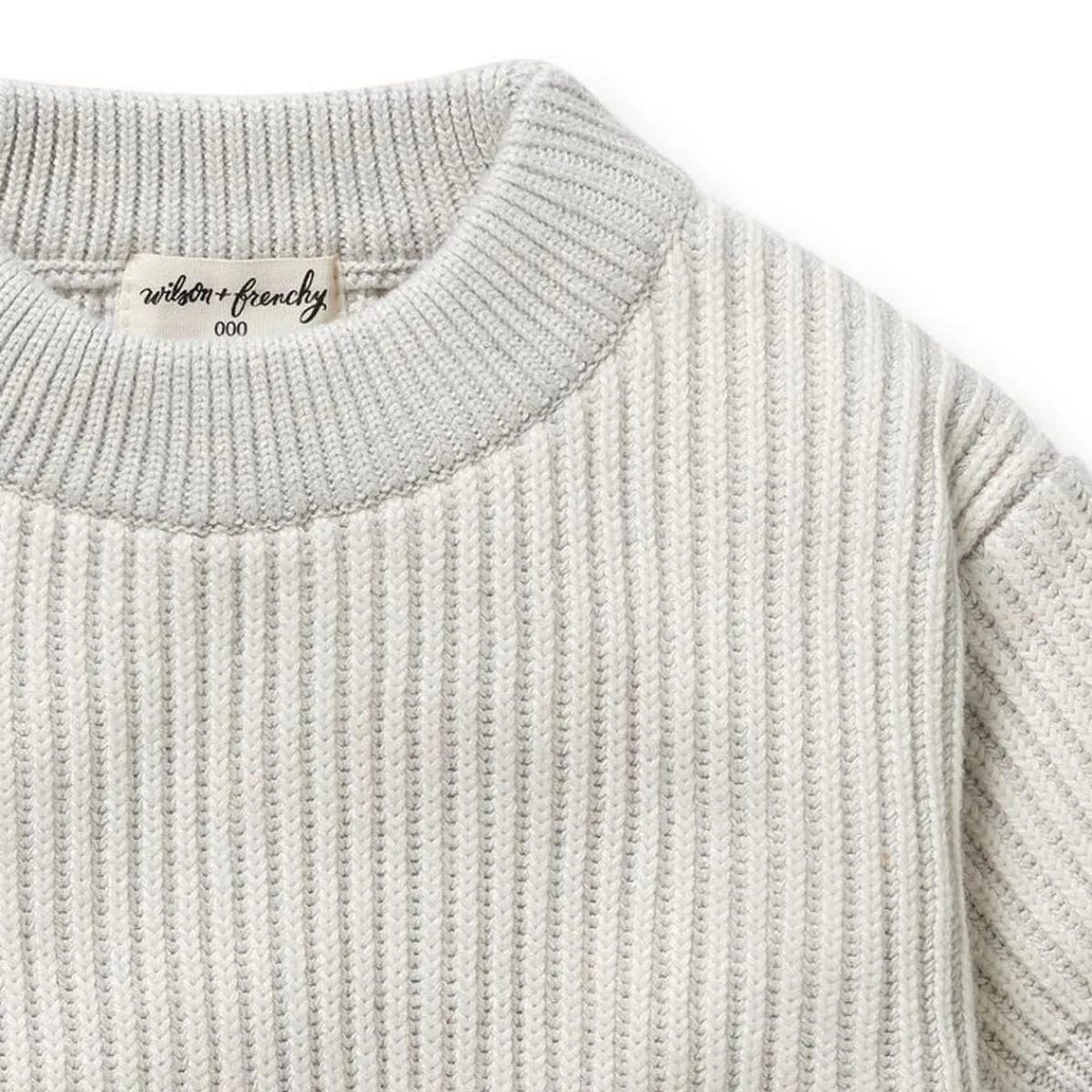 Sweaters + Jackets-Wilson + Frenchy Organic Knitted Ribbed Jumper