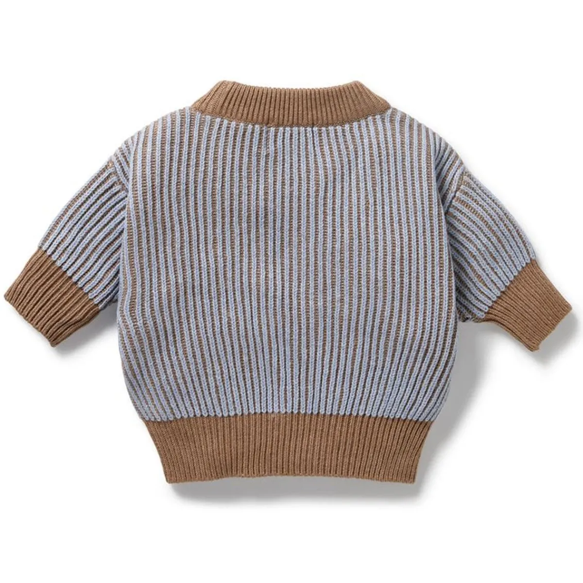 Sweaters + Jackets-Wilson + Frenchy Organic Knitted Ribbed Jumper