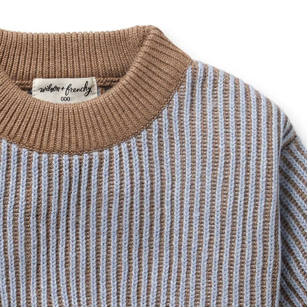 Sweaters + Jackets-Wilson + Frenchy Organic Knitted Ribbed Jumper