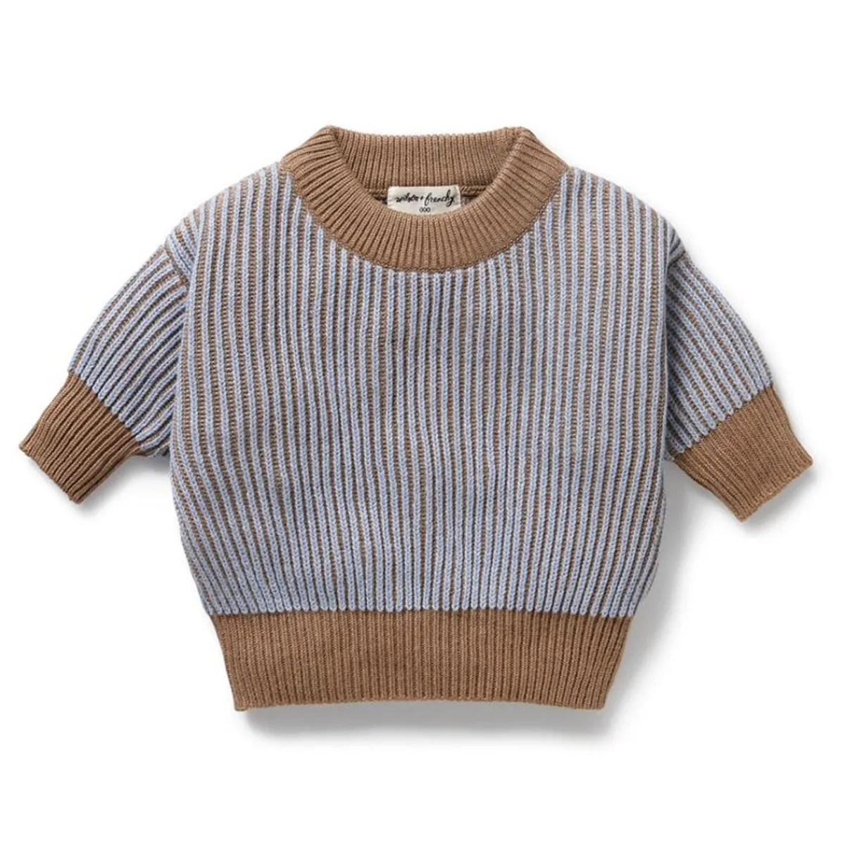 Sweaters + Jackets-Wilson + Frenchy Organic Knitted Ribbed Jumper