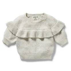 Sweaters + Jackets-Wilson + Frenchy Organic Knitted Ruffle Jumper