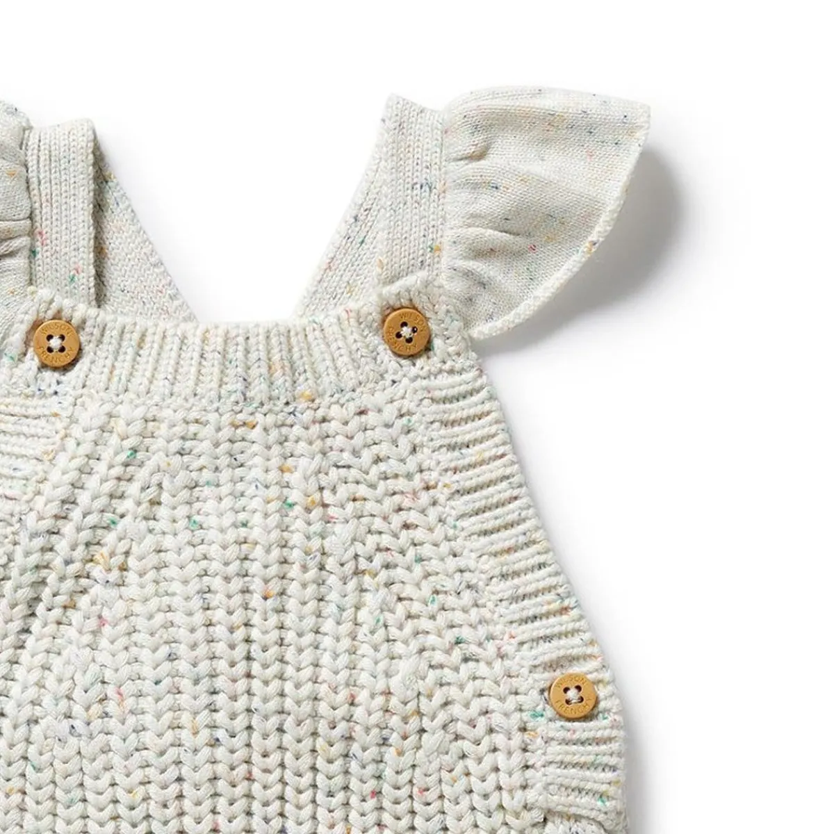 Pants-Wilson + Frenchy Organic Knitted Ruffle Overall