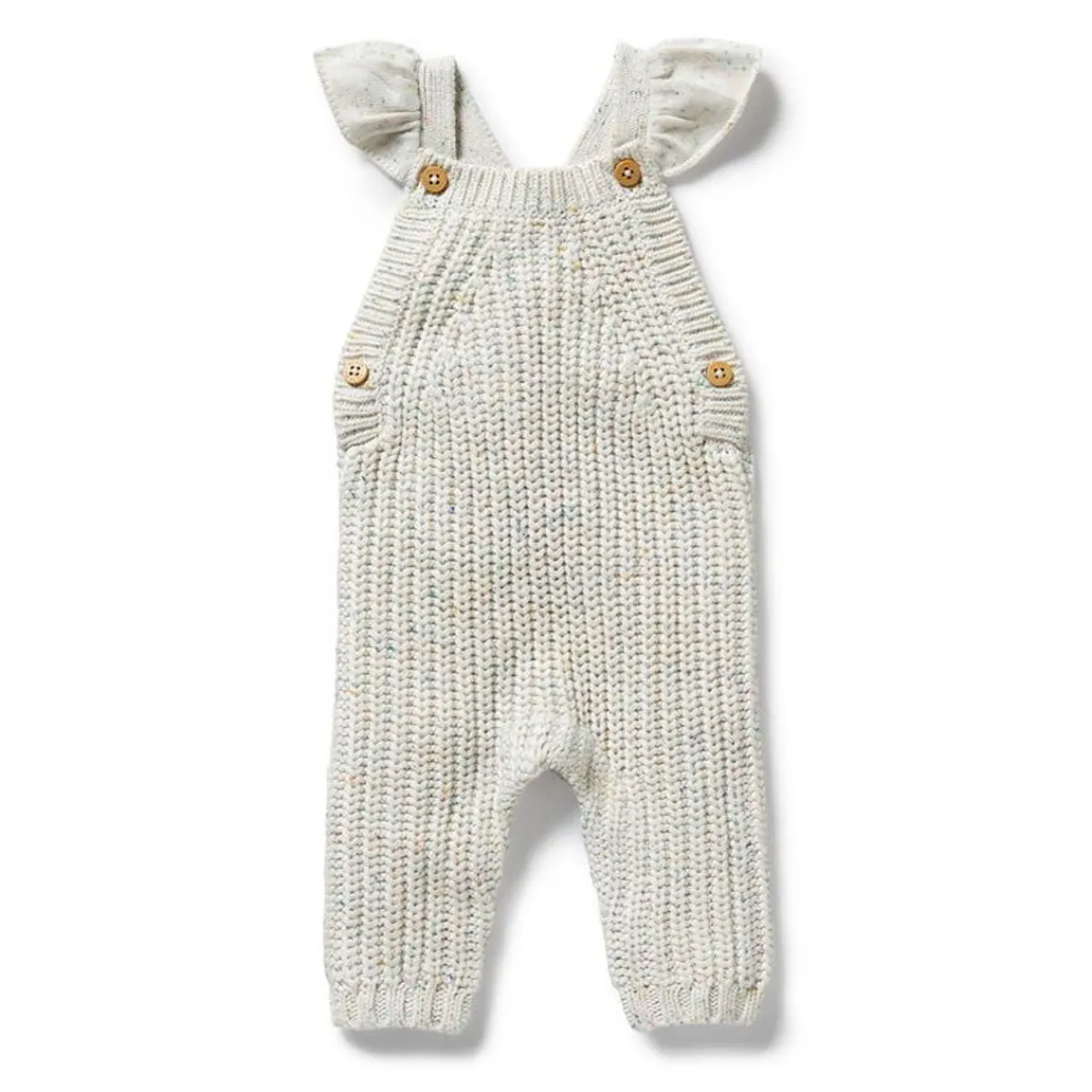 Pants-Wilson + Frenchy Organic Knitted Ruffle Overall