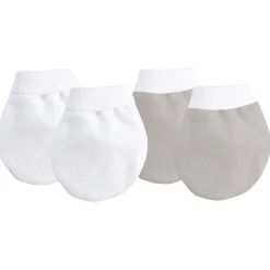Infant Scratch Mitts-Kushies Organic Mittens - Jersey