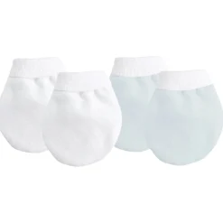 Infant Scratch Mitts-Kushies Organic Mittens - Jersey