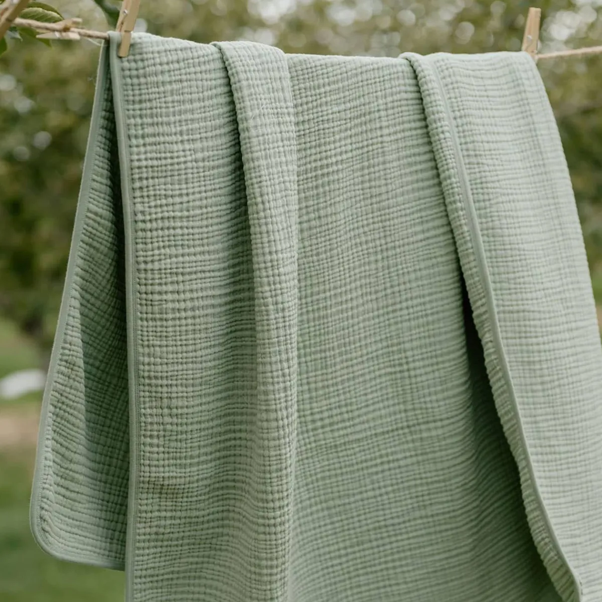 Blankets|Crib Quilts-Oilo Organic Muslin Blanket