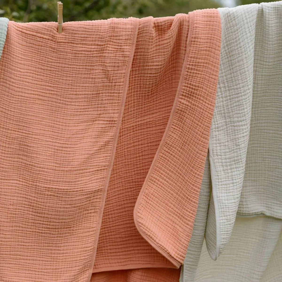 Blankets|Crib Quilts-Oilo Organic Muslin Blanket