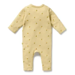 Onesies|Sleepers-Wilson + Frenchy Organic Waffle Ruffle Zipsuit