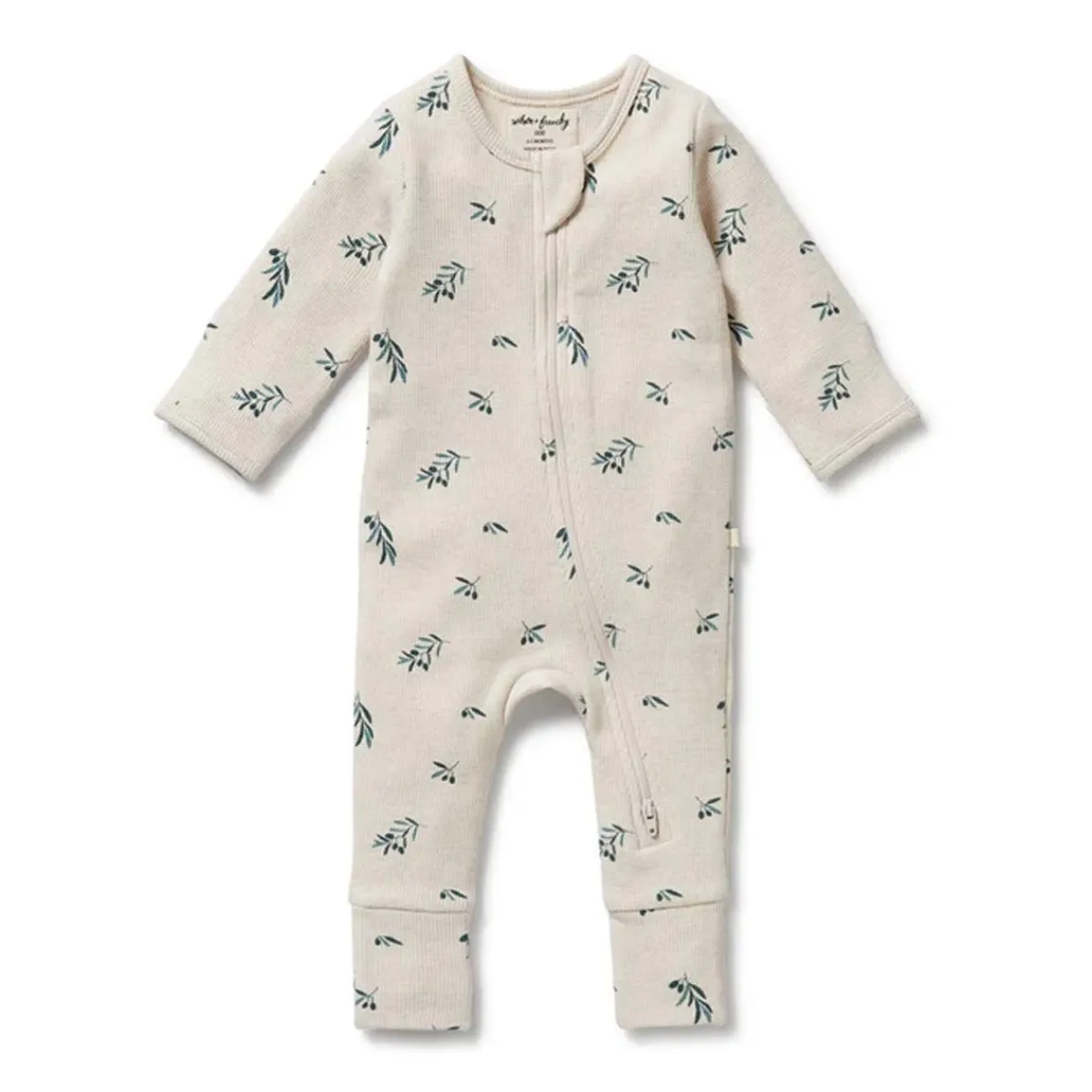 Onesies|Sleepers-Wilson + Frenchy Organic Waffle Zipsuit