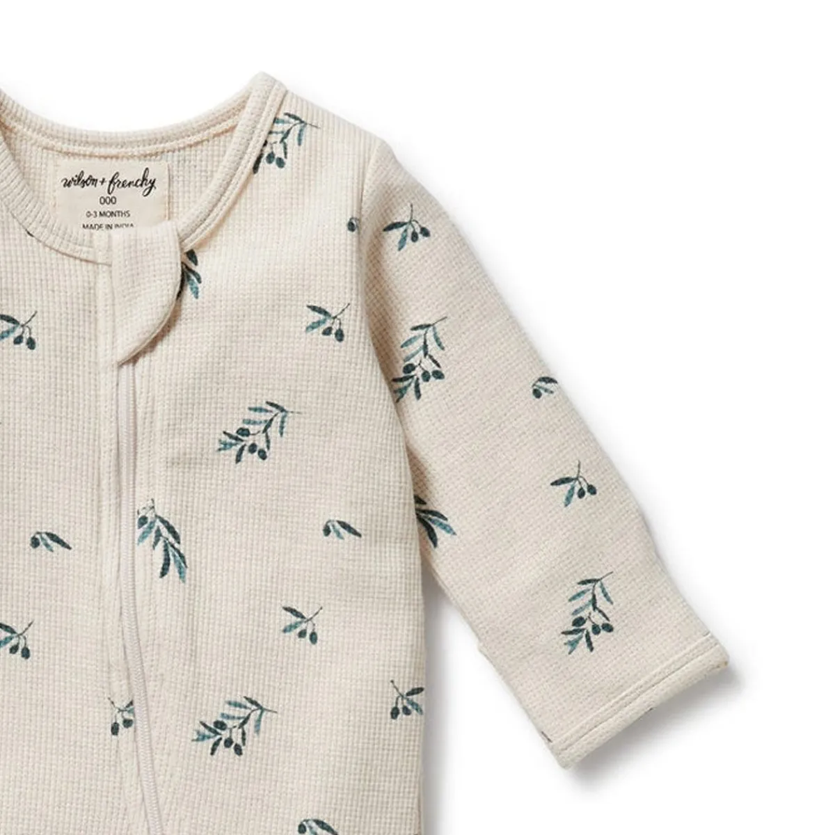 Onesies|Sleepers-Wilson + Frenchy Organic Waffle Zipsuit