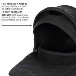 Stroller Accessories-Maxi-Cosi Oria Bassinet Carry Cot Twillic Black