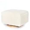 Ottomans-Oilo Ottoman with Wood Base (Grade C)