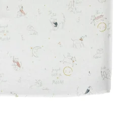 Crib Fitted Sheets-Pehr Over the Moon Crib Sheet