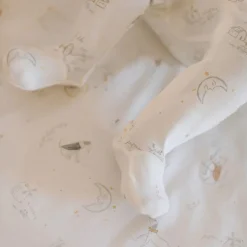 Crib Fitted Sheets-Pehr Over the Moon Crib Sheet