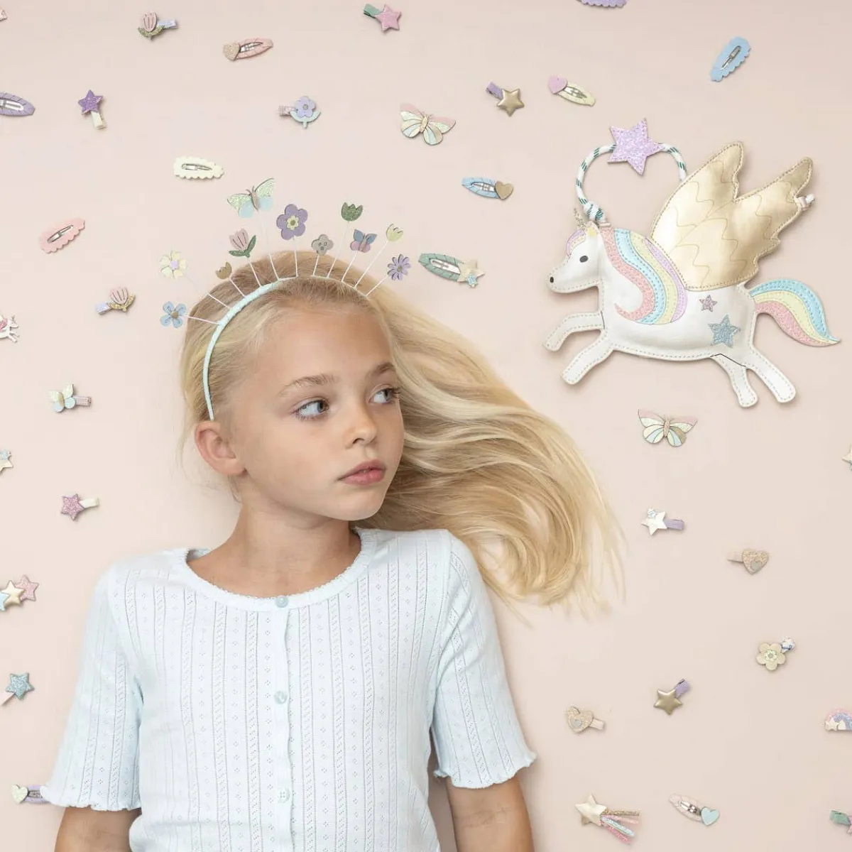 Hair Accessories-Mimi & Lula Over the Rainbow Clip Set