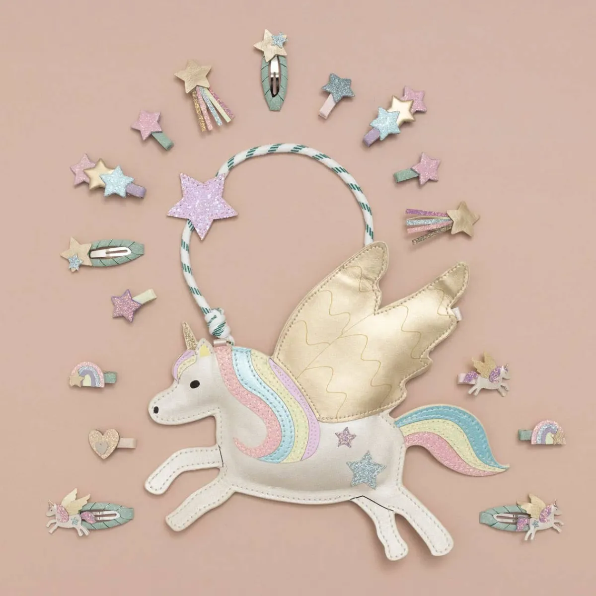 Hair Accessories-Mimi & Lula Over the Rainbow Clip Set