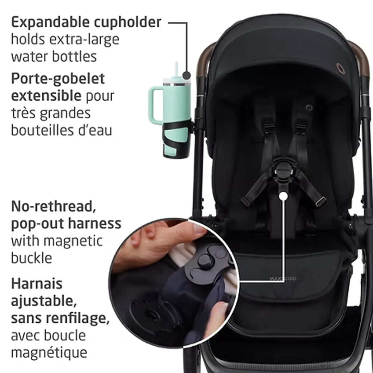 Travel Systems-Maxi-Cosi Oxford Mico Luxe+ Bundle Essential Black