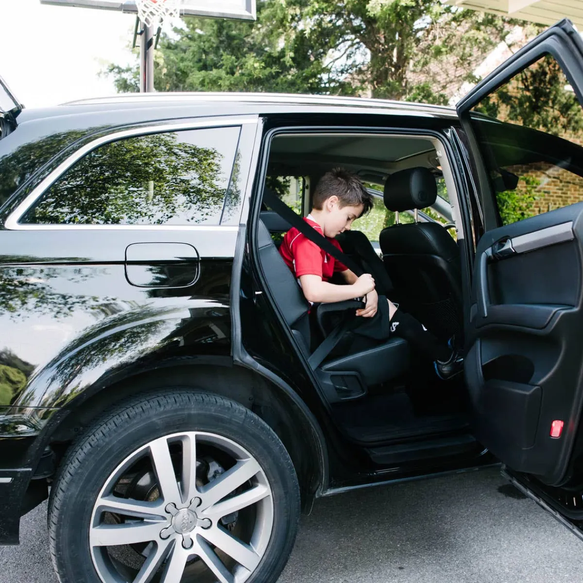 Car Seat Bases|Backless Booster Seats-Clek Ozzi Booster Seat - Jersey Knit