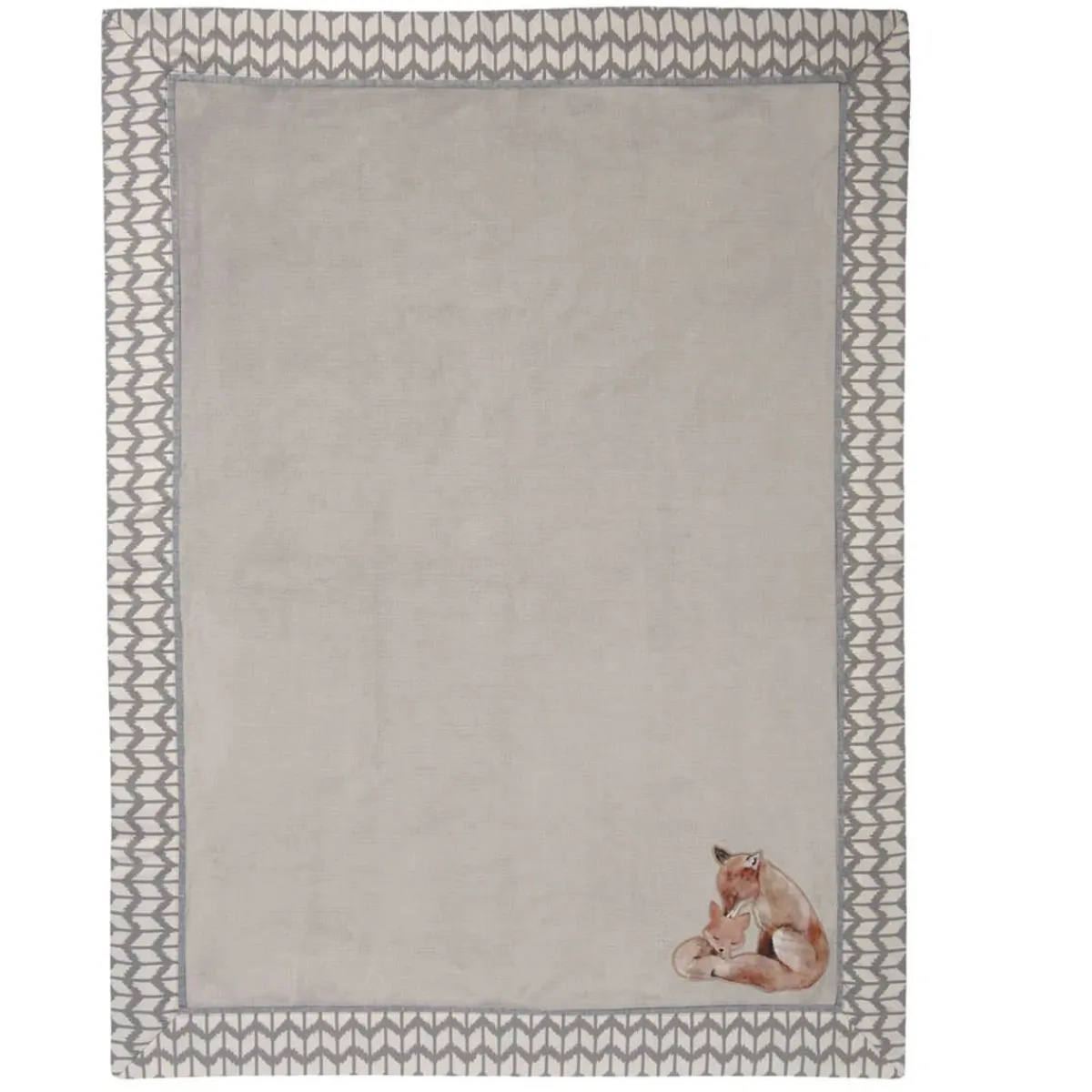 Blankets-Lambs & Ivy Painted Forest Appliqued Blanket