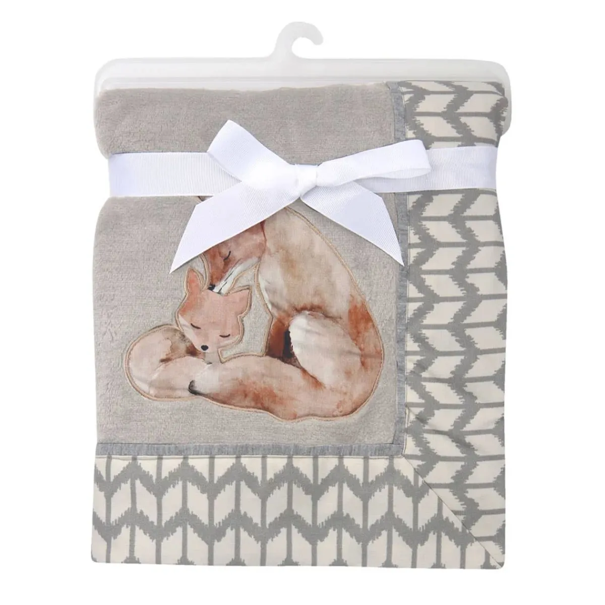Blankets-Lambs & Ivy Painted Forest Appliqued Blanket