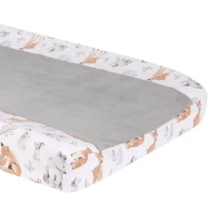 Changing Pads + Covers-Lambs & Ivy Painted Forest Changing Pad Cover
