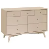 Dressers|Wck Exclusive Furniture-Babyletto Palma 7 Drawer Double Dresser - Taupe