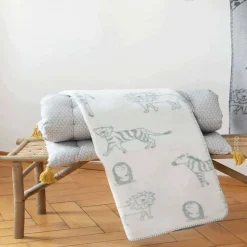 Blankets-David Fussenegger Panda Baby Blanket (100 x 75cm)