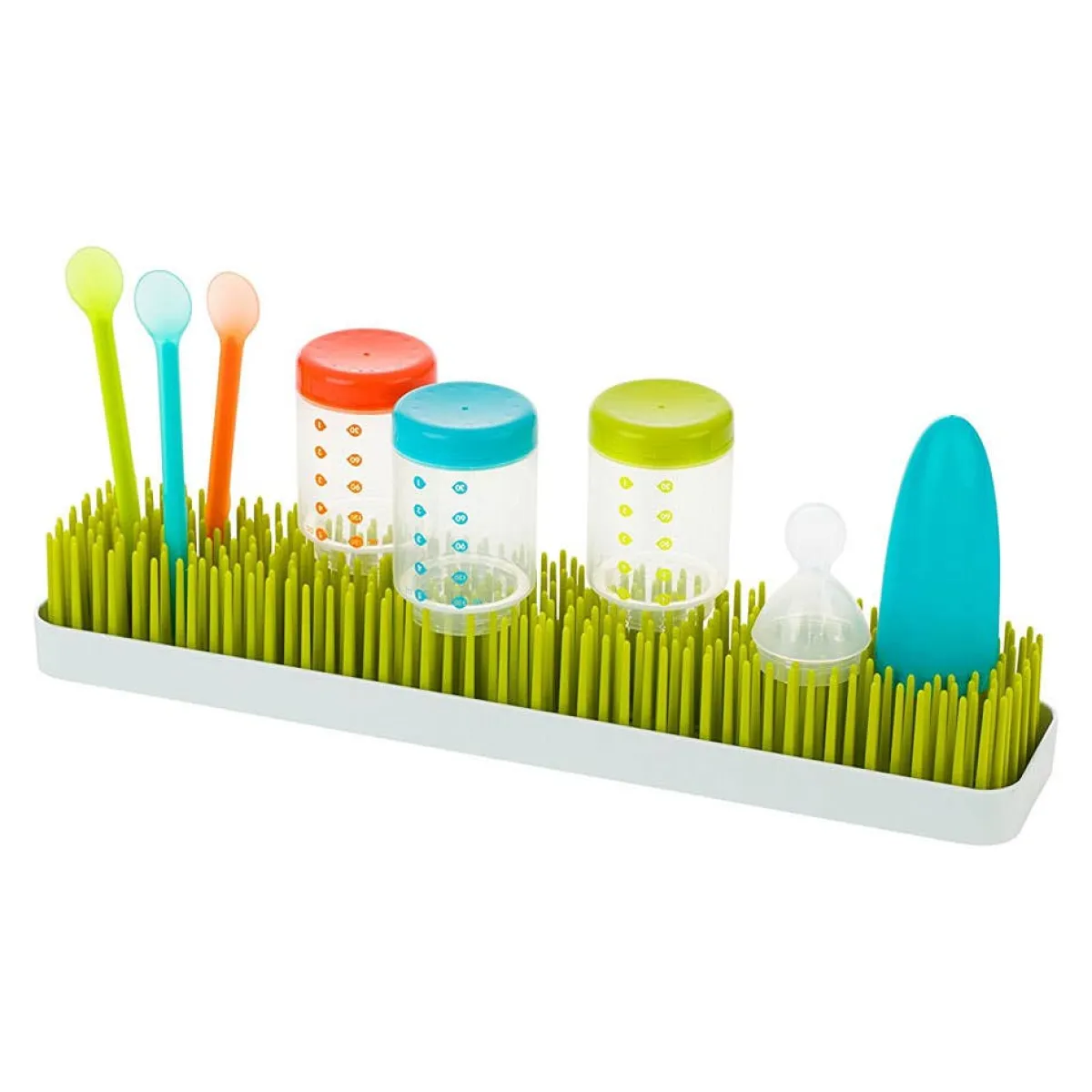 Bottle Brushes + Drying Racks-Boon Inc. Patch - Spring Green