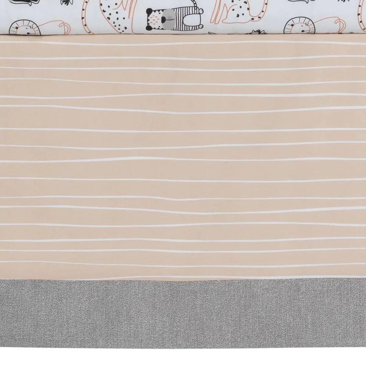 Crib Bedding Sets-Lambs & Ivy Patchwork Jungle 4 Piece Crib Set