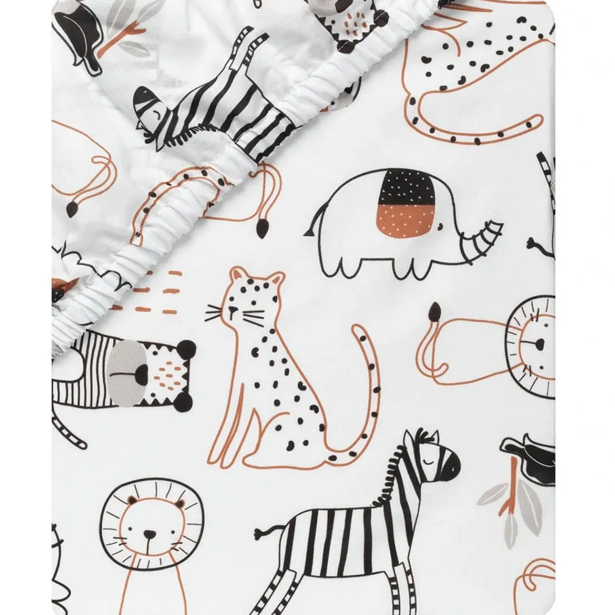 Crib Fitted Sheets-Lambs & Ivy Patchwork Jungle Crib Sheet