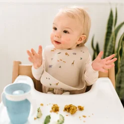 Bibs + Burps-LouLou Lollipop Patterned Silicone Bib