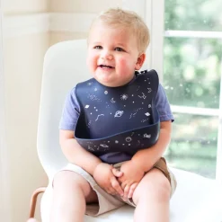 Bibs + Burps-LouLou Lollipop Patterned Silicone Bib